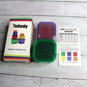 Sixbody Portion Food Control Measuring Containers Weight Loss Kit